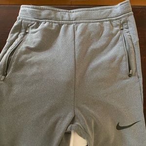 Nike Dri-Fit grey joggers, kids size large